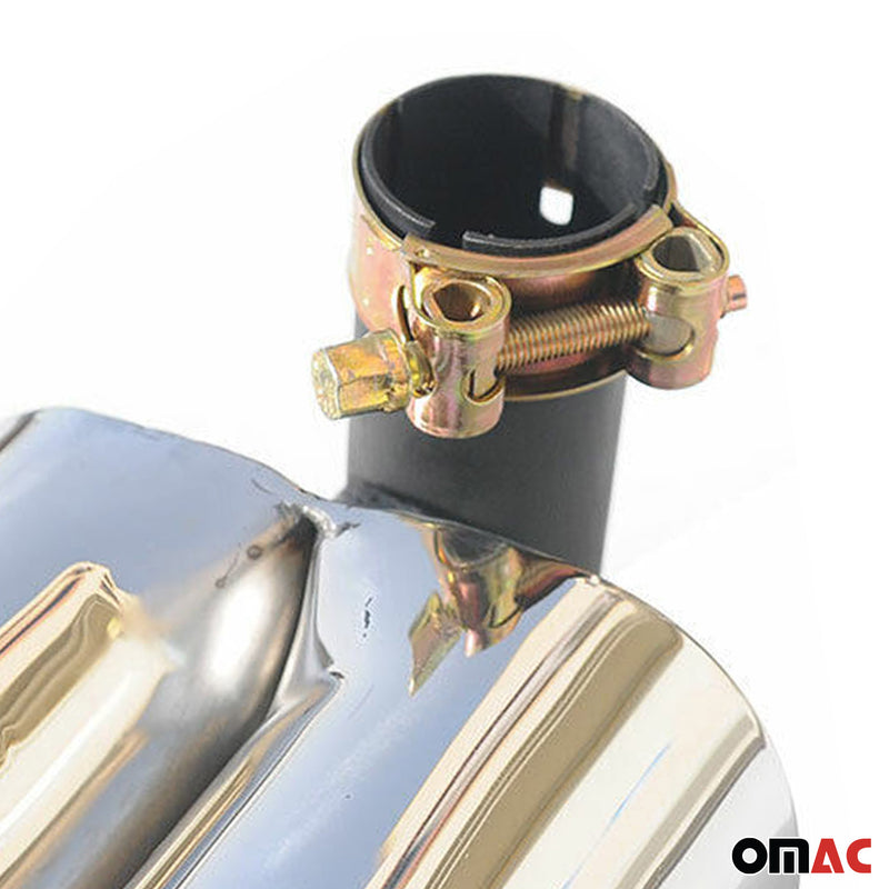 Terminale di scarico terminale per Smart ForTwo 1998-2007 acciaio inox cromato 1 pezzo 