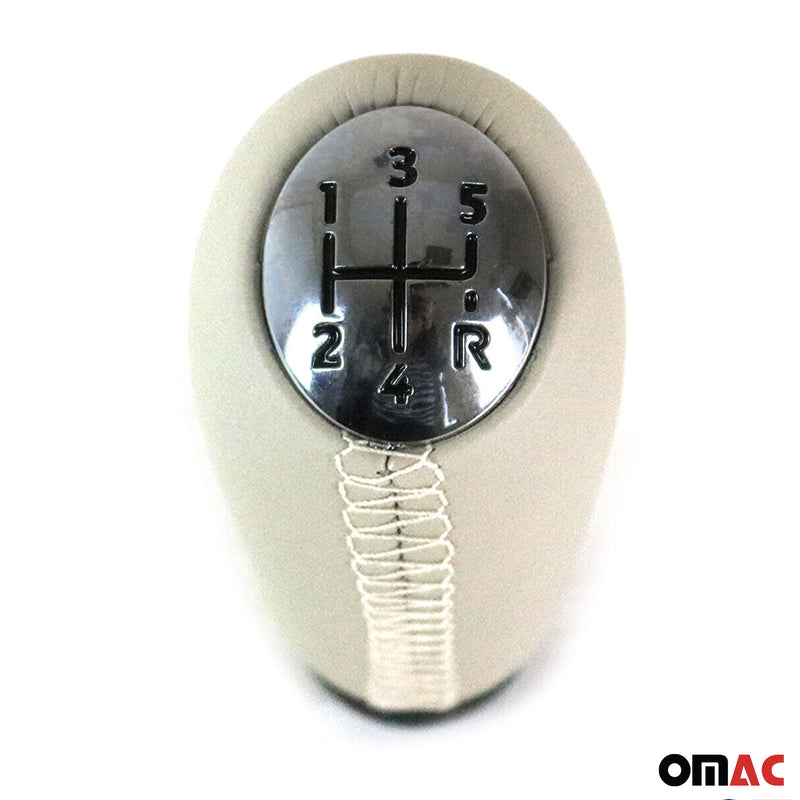 Pomello del cambio per Renault Fluence 2010-2025 5 marce in similpelle beige 