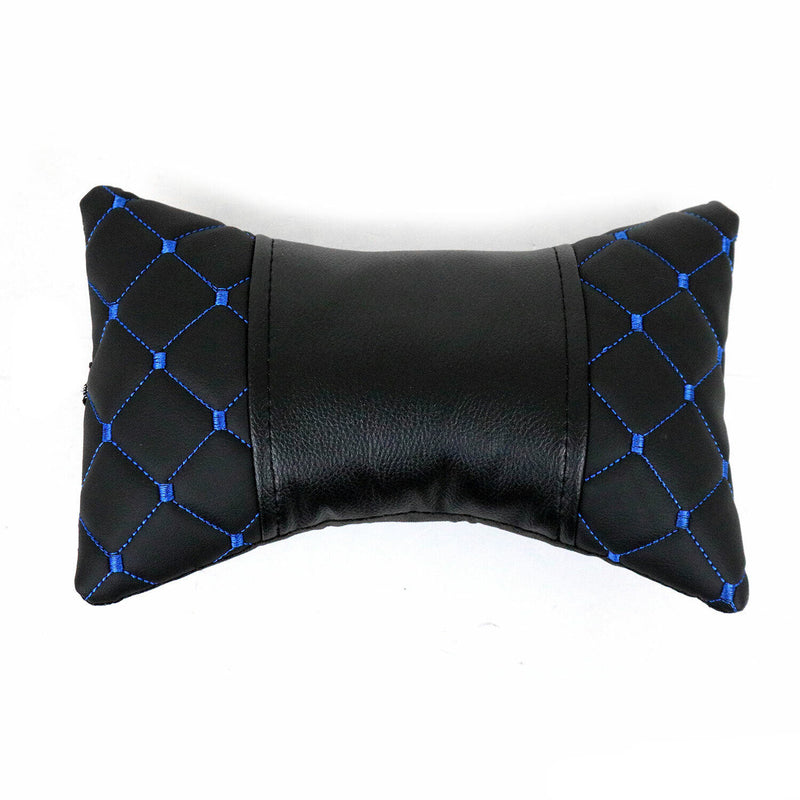 Cuscino cervicale per auto nero blu 8x30cm 
