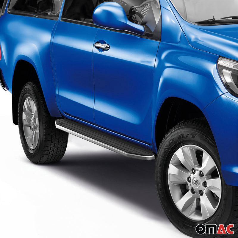 Minigonne laterali per pedane laterali per Toyota Hilux 2015-2024 ABE Alu