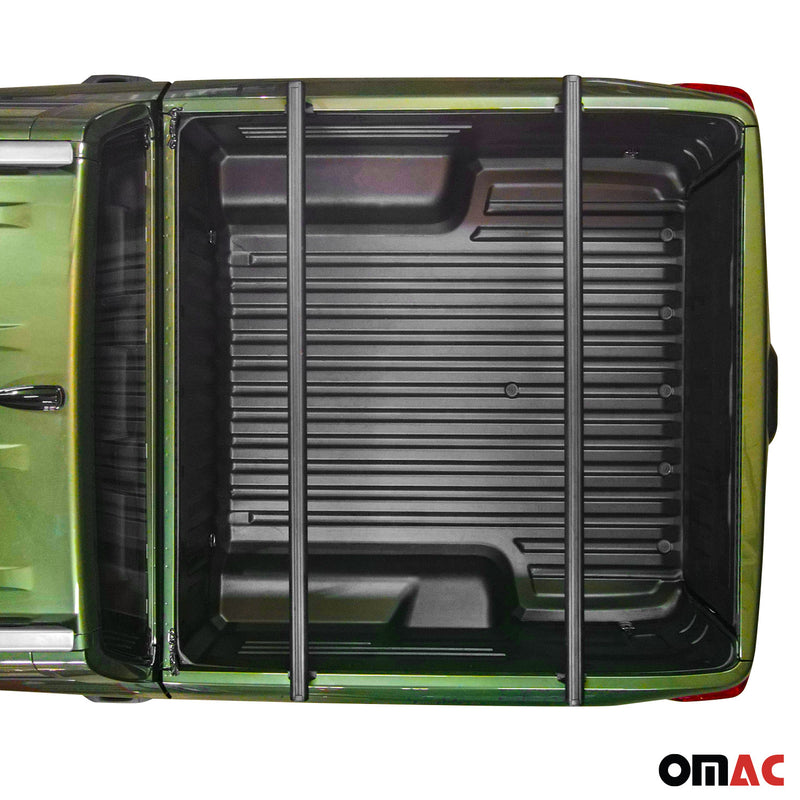 Barra trasversale portatutto per VW Amarok 2010-2025 in alluminio nero 2x