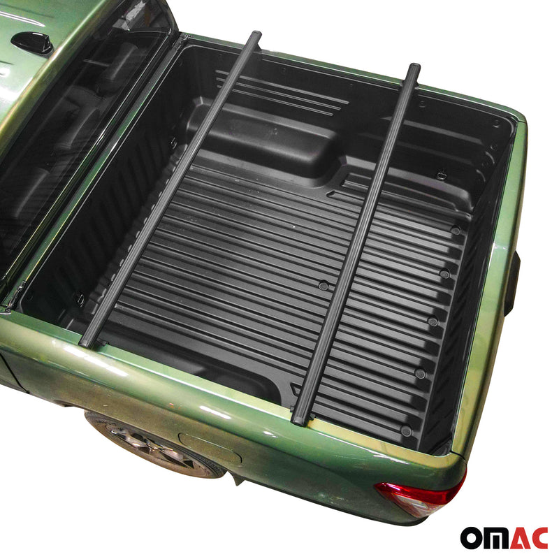 Barra trasversale portatutto per VW Amarok 2010-2025 in alluminio nero 2x