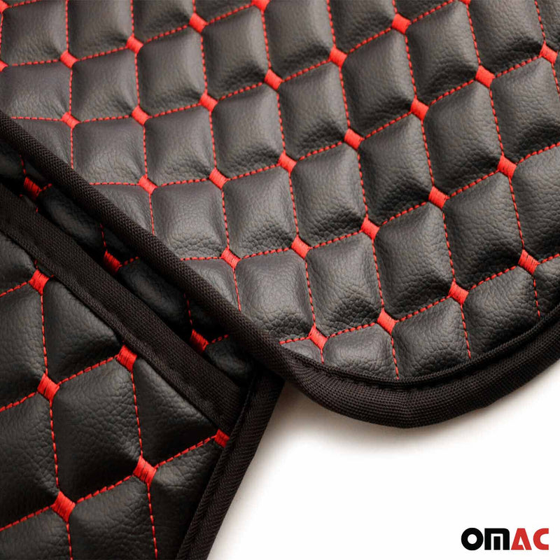Coprisedile per Daihatsu Terios Materia in similpelle nero rosso 
