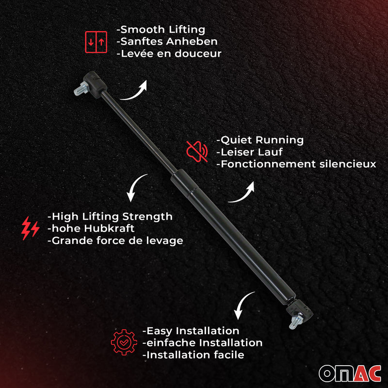 2x ammortizzatori a gas per portellone posteriore per Audi A3 2008-2016 in acciaio inox