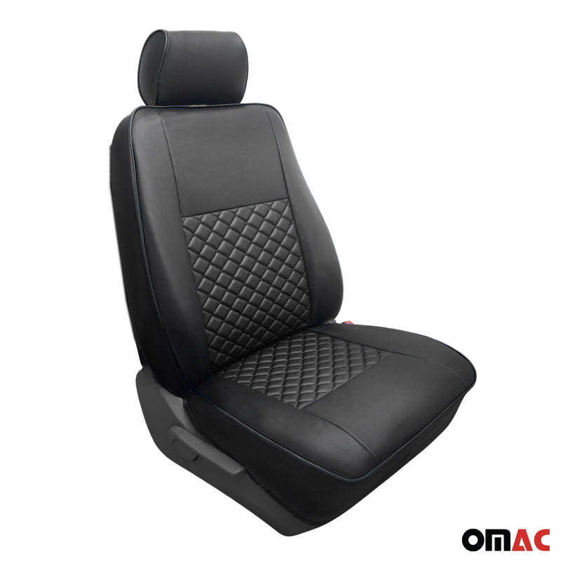 Coprisedili per Renault Trafic 2001-2014 in similpelle nera 2+1