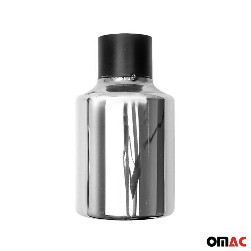 Terminale di scarico cromato per Dacia Duster 2010-2025, in acciaio inox, 60 mm, 1 pezzo 
