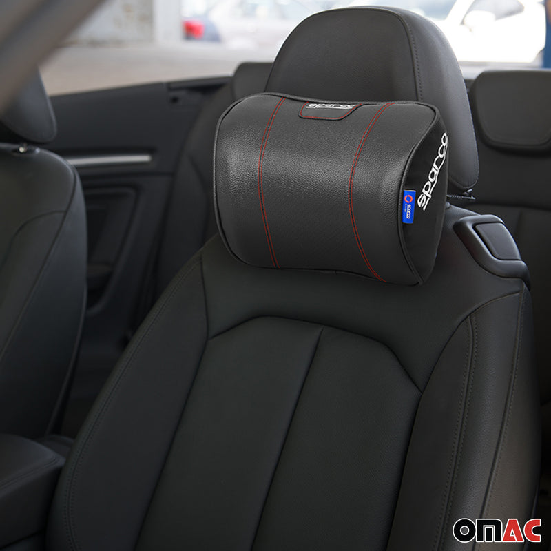 Cuscino cervicale per auto Sparco nero ergonomico in memory foam
