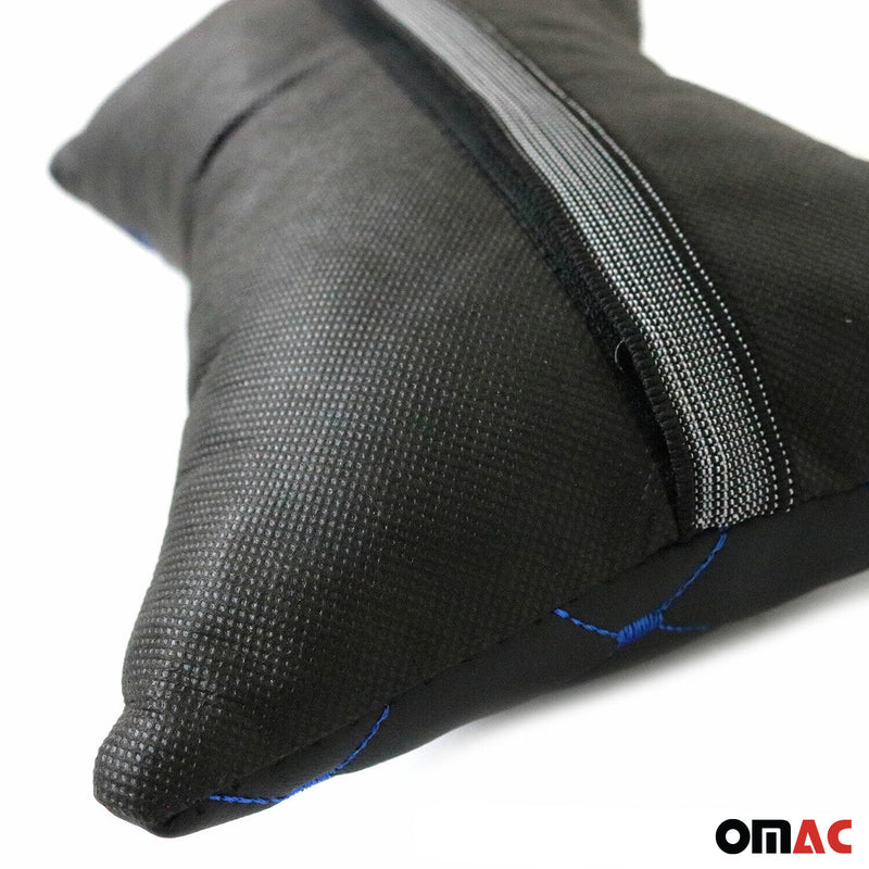 Cuscino cervicale per auto nero blu 8x30cm 