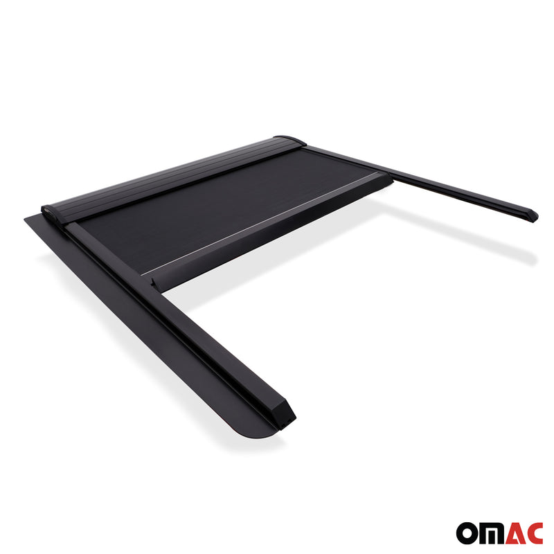 Copertura del vano di carico scorrevole per VW Amarok 2010-2016 grigio alluminio 1 pezzo 
