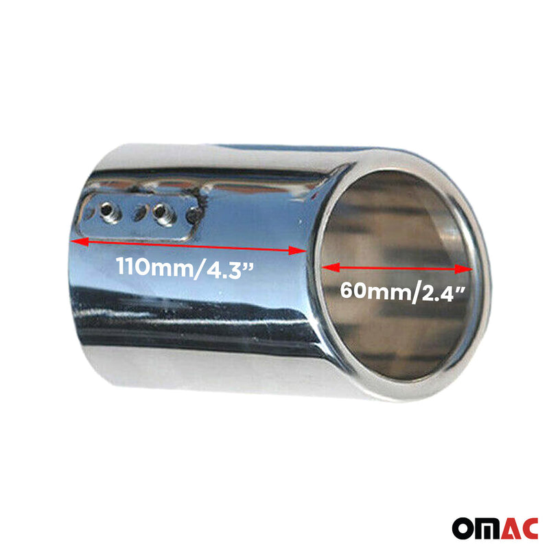Auspuffblende Endrohr für VW Golf Plus 2004-2013 Edelstahl Chrom 1tlg