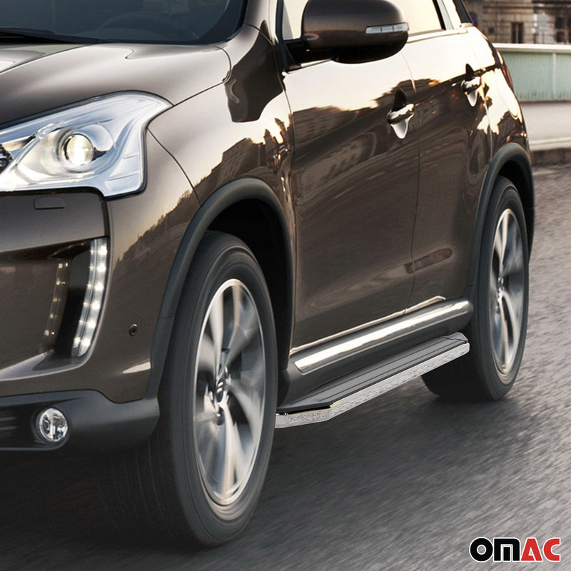 Pedane laterali per Citroen C4 AirCross 2012-2024 ABE Alu