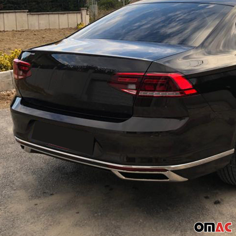 Diffusore paraurti, telaio di scarico per VW Passat B8.5 berlina 2019-2025 cromato 