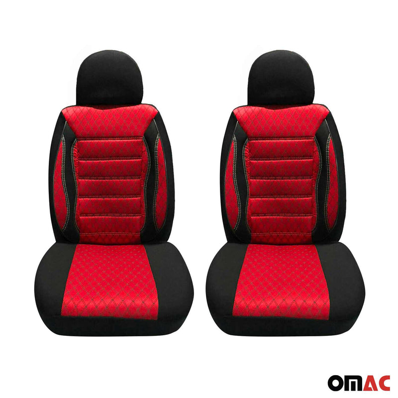 Coprisedili per Opel Combo 2012-2019 Nero Rosso Set 2 posti anteriori