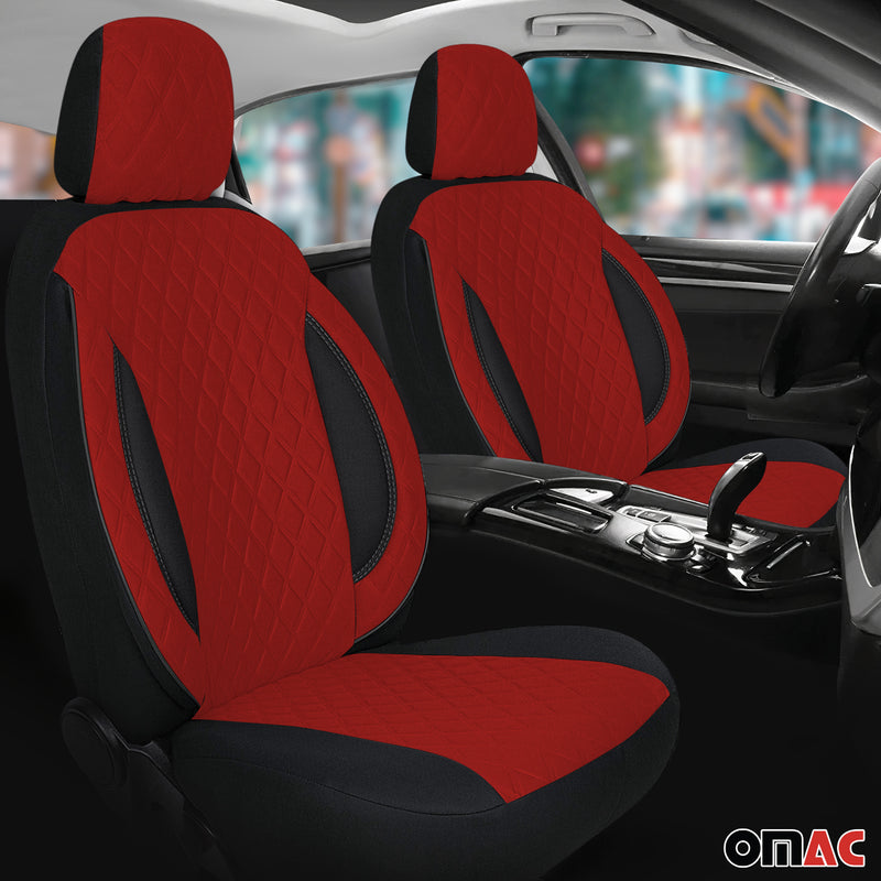 Schonbezug Sitzbezug Sitzschoner für Skoda Octavia 1996-2025 Schwarz Rot 1 Sitz