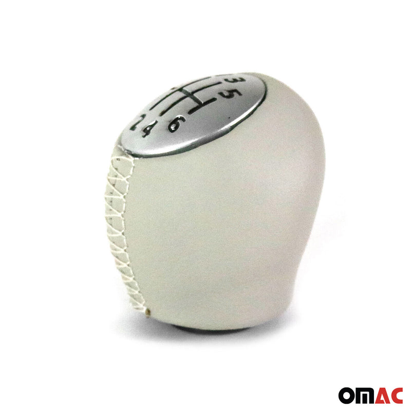 Pomello del cambio per Renault Fluence 2010-2025 6 marce in pelle sintetica beige