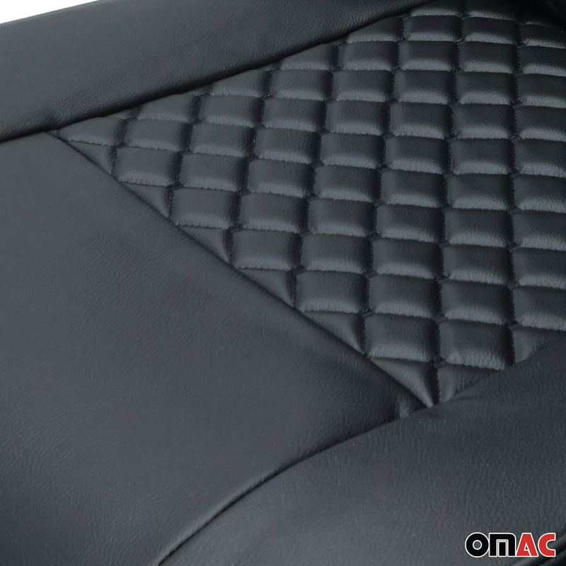 Coprisedili per Renault Trafic 2001-2014 in similpelle nera 2+1