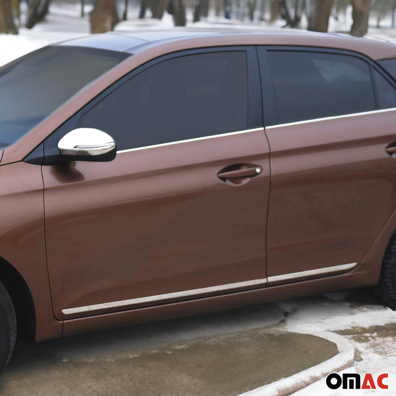 Striscia di protezione per portiera laterale per Kia Sorento 2 Mitsubishi Colt in acciaio inox 2x 