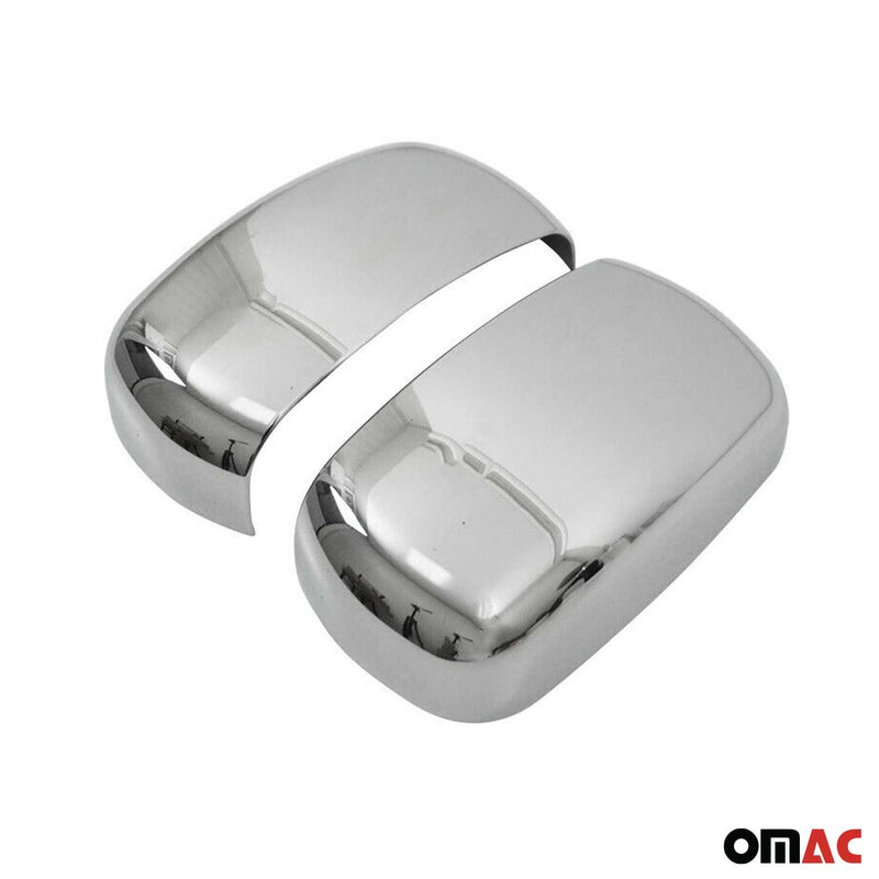 Calotte specchietti retrovisori per Fiat Doblo 2000-2010 cromate ABS scuro 2 pezzi