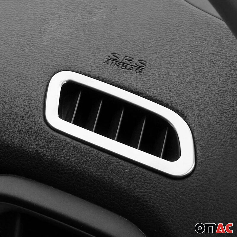 Telaio di ventilazione per Jeep Renegade 2014-2024 cromato ABS argento 2 pezzi 