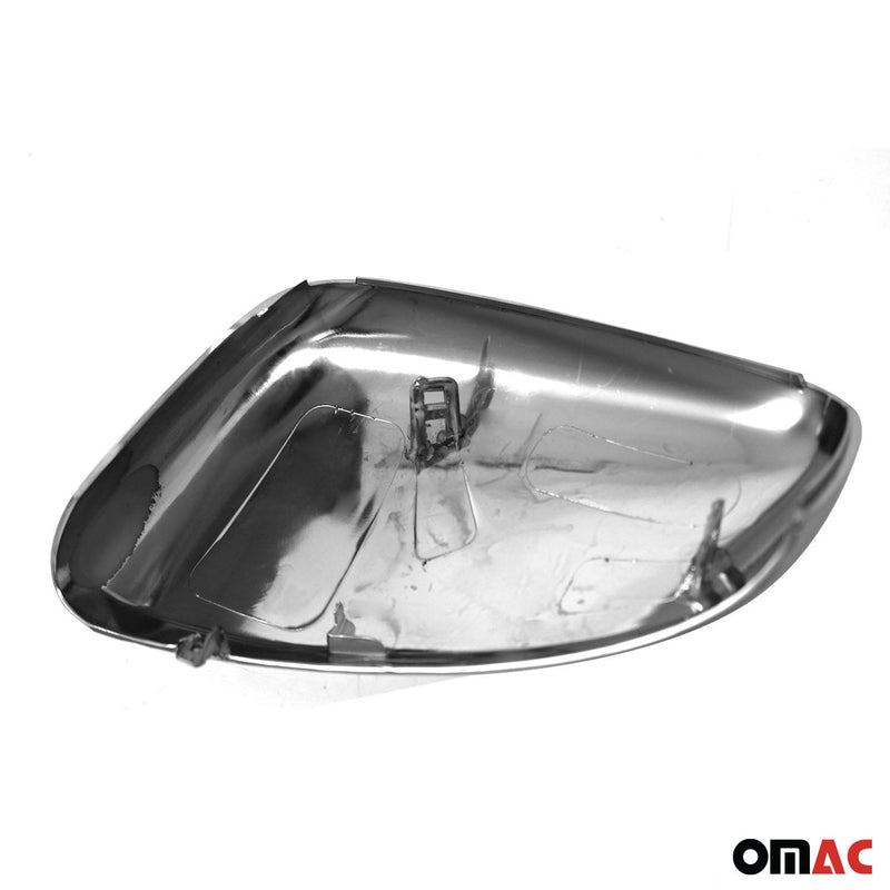 Calotte specchietti retrovisori per Renault Koleos 2016-2025 ABS cromato argento