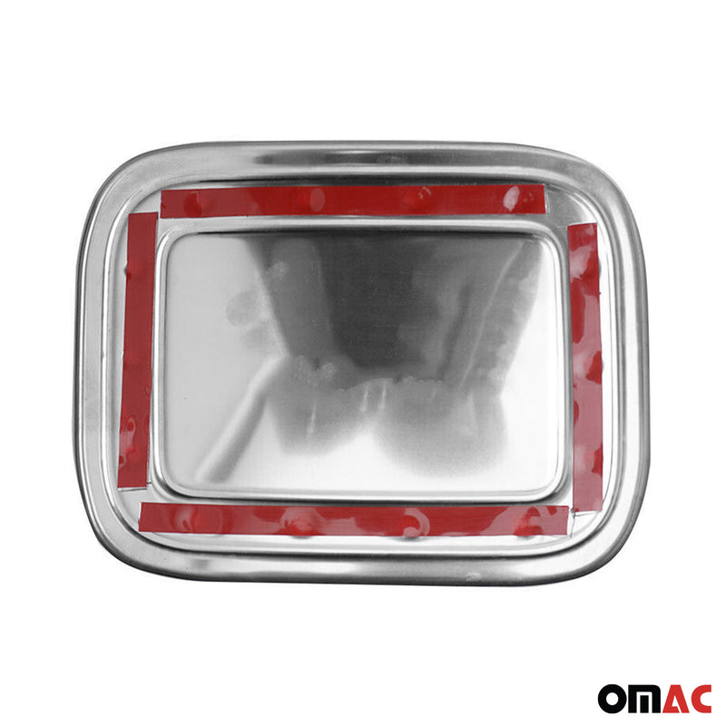 Coperchio del tappo del serbatoio carburante per VW Caddy 2015-2020 in acciaio inox cromato argento