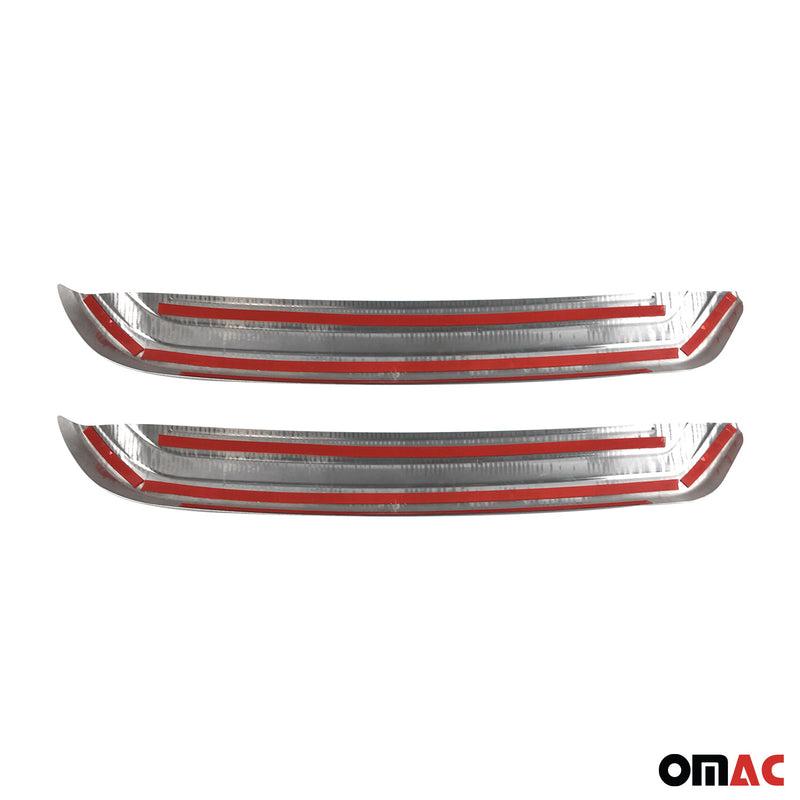 Paraurti posteriore diffusore per Nissan Qashqai J11 2017-2021 acciaio inossidabile argento 2x