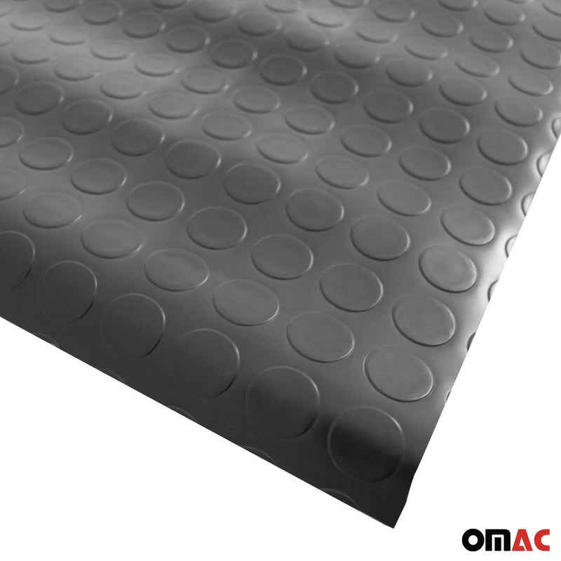 Tappetino antiscivolo per pavimenti, zerbino rotondo, 100 x 200 cm, nero 