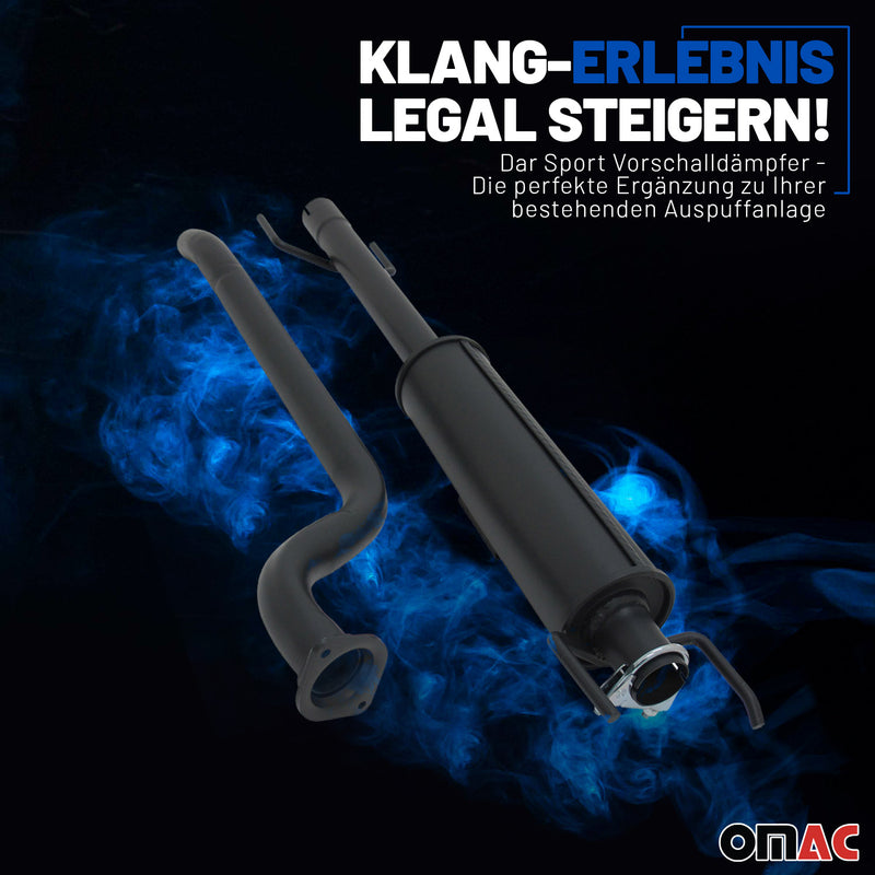 Silenziatore anteriore NOVUS Sport per Opel Astra G con omologazione CE 
