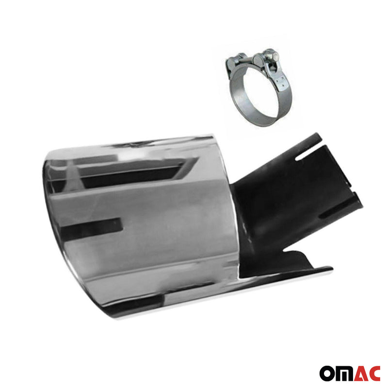 Terminale di scarico per Nissan Qashqai +2 2009-2014 in acciaio inox cromato, 1 pezzo 
