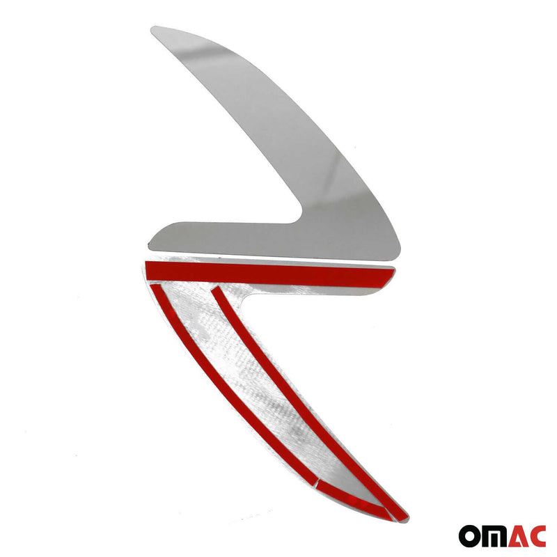 Striscia di protezione per portiera laterale per Renault Megane 3 2009-2016 in acciaio cromato 2x