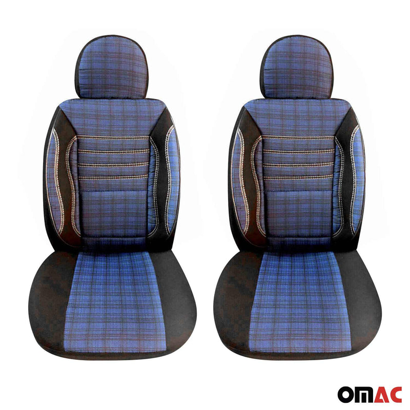 Coprisedili per Fiat Ducato 2006-2024 Nero Blu Set 2 posti anteriori