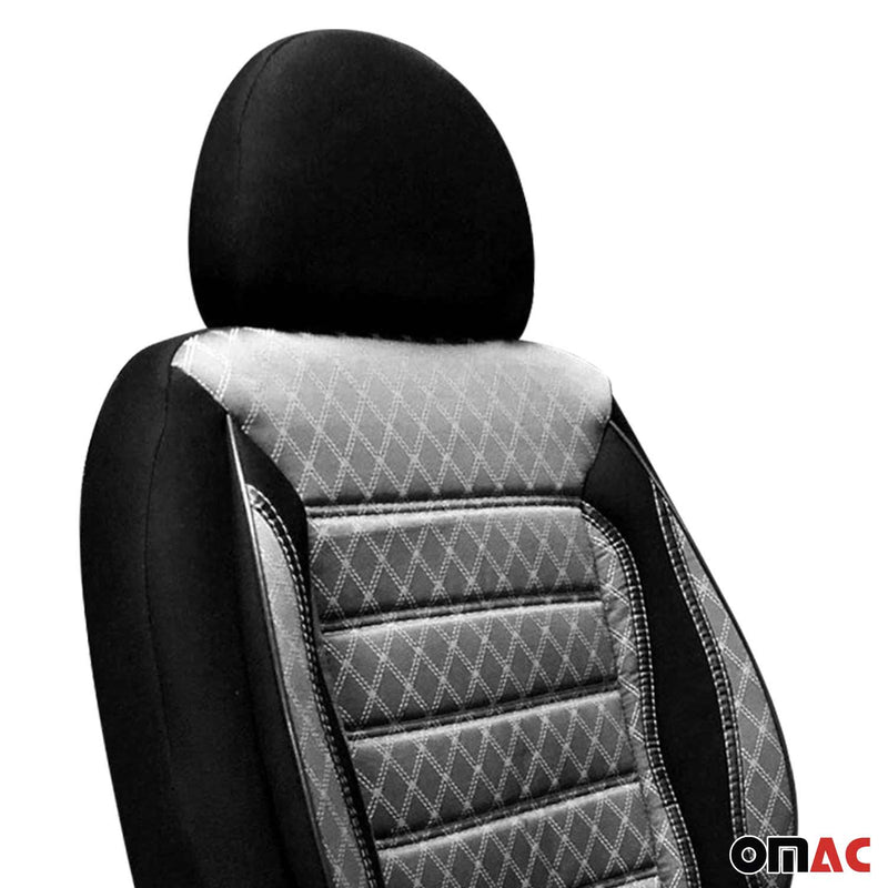 Coprisedili per Ford C-Max Ecosport Grigio Nero Set 2 posti anteriori