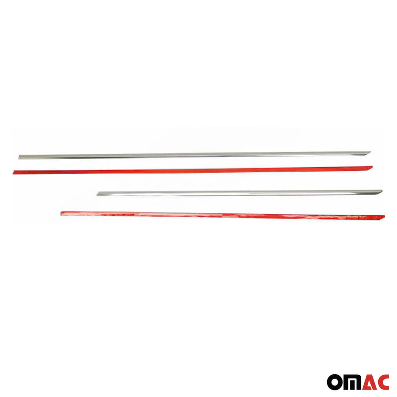 Striscia decorativa per porta laterale per Ssangyong Kyron 2007-2014 in acciaio inox cromato 4x 