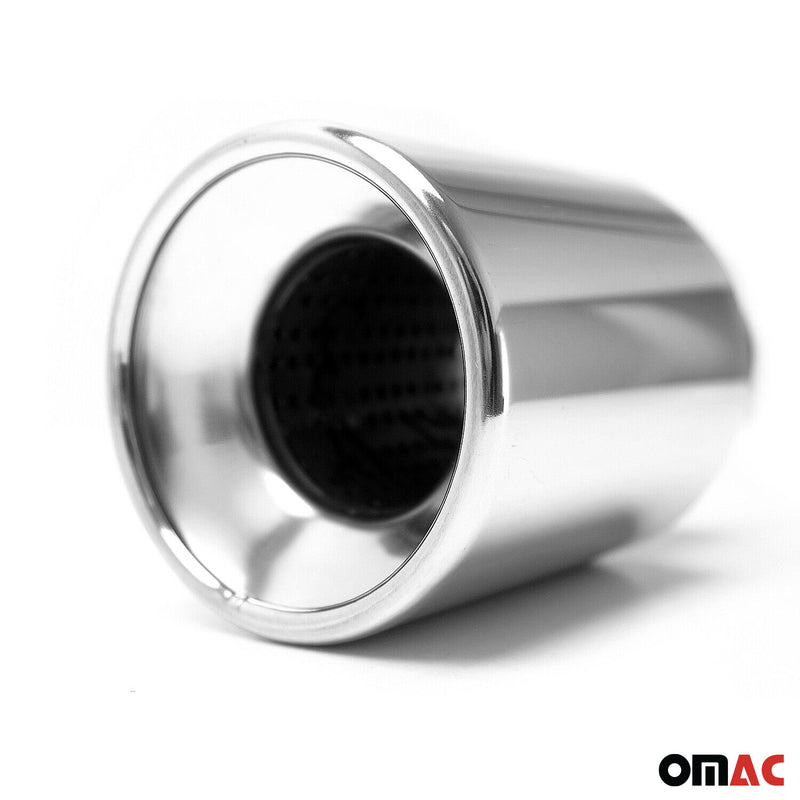 Terminale di scarico cromato per Dacia Duster 2010-2025, in acciaio inox, 60 mm, 1 pezzo 