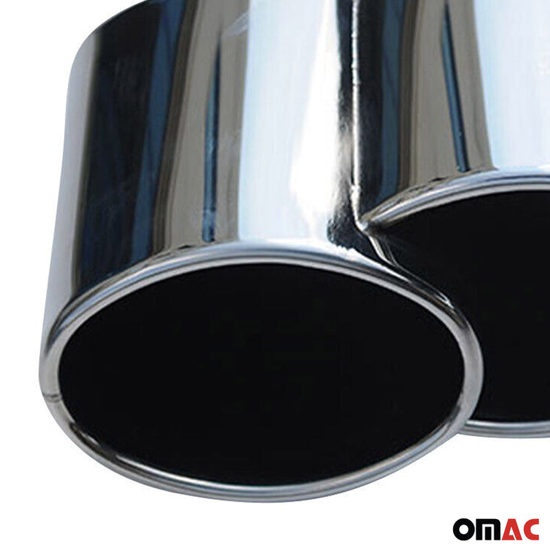 Terminale di scarico sportivo per BMW Serie 5 F10 Serie 6 F13 G32 in acciaio inox cromato (destro) 