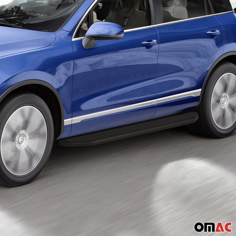 Pedane laterali per VW Touareg 2010-2018 alluminio nero ABE