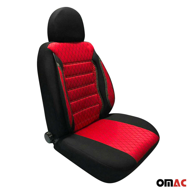 Coprisedili per Opel Combo 2012-2019 Nero Rosso Set 2 posti anteriori