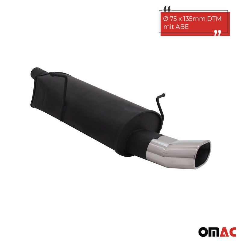 Novus Sportauspuff für BMW E46 135x75mm DTM Endschalldämpfer mit ABE