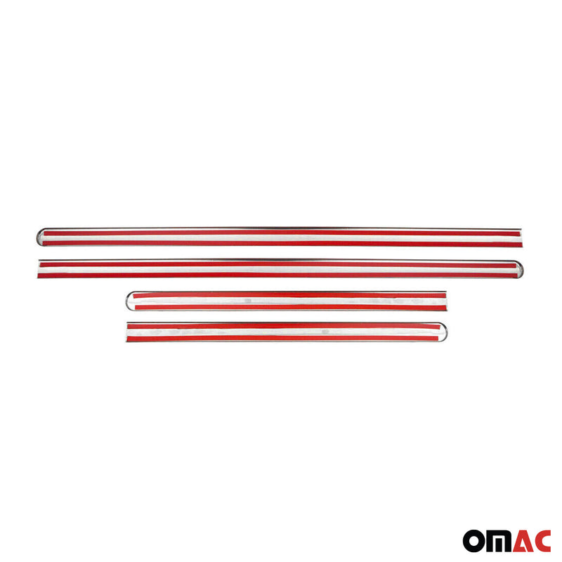 Striscia di protezione per portiera laterale, strisce per portiera, strisce di protezione per portiera per Opel Corsa C 2000-2006 Cromate 4x