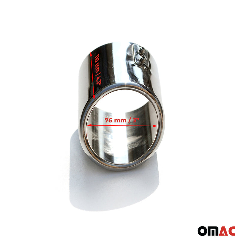 Terminale di scarico terminale per VW Jetta 2010-2018 acciaio inox cromato 1 pezzo