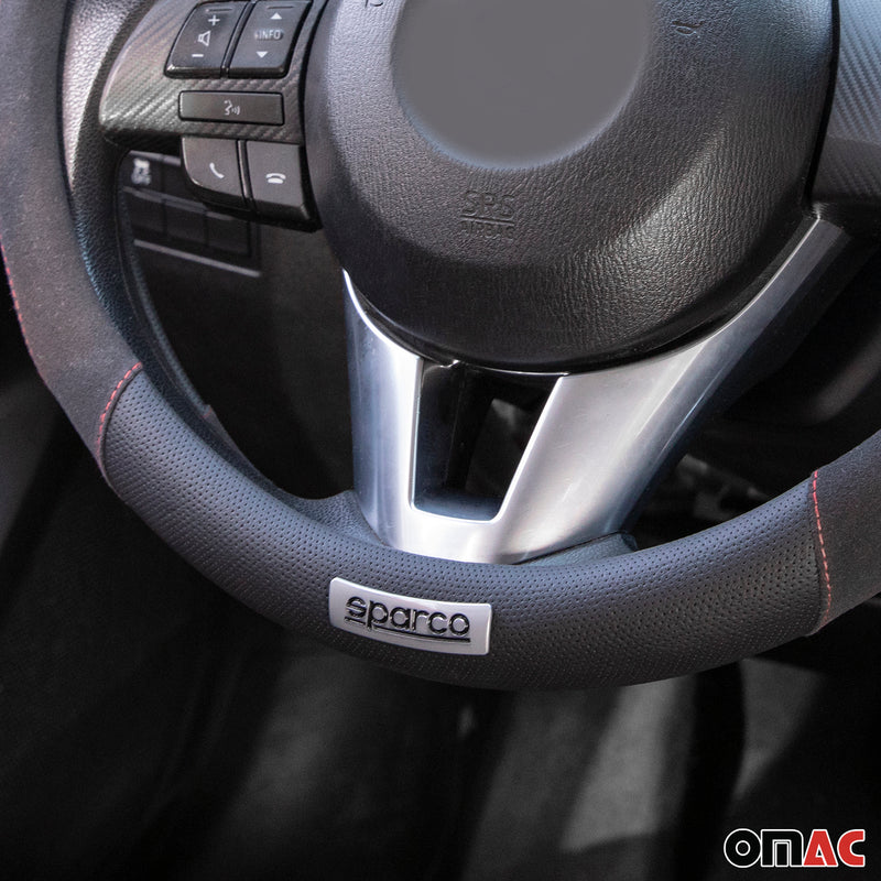 Coprivolante SPARCO protezione volante protezione volante nero pelle sintetica scamosciata
