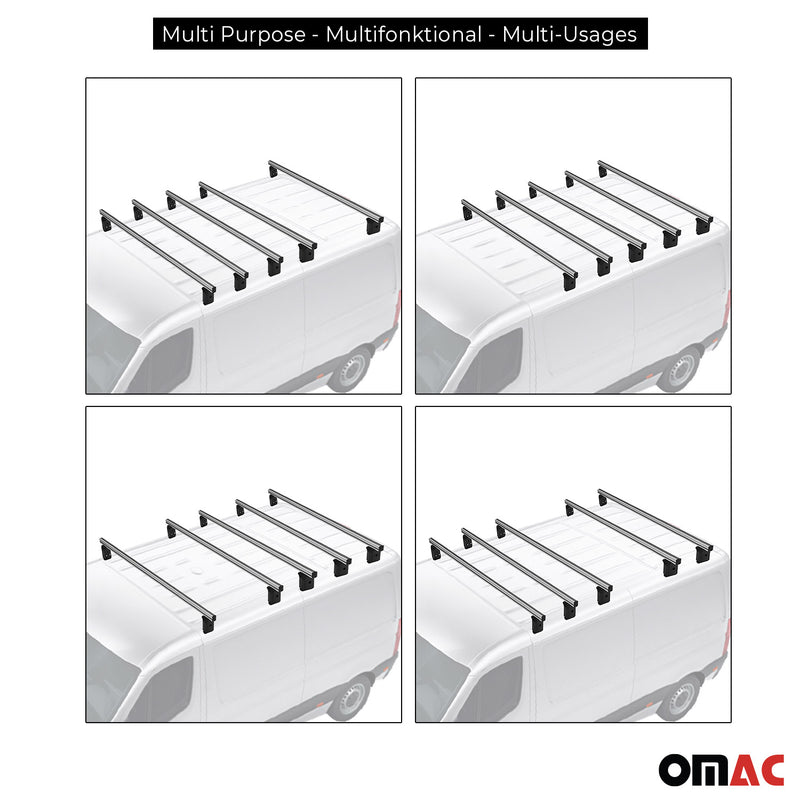 Barre portatutto Menabo per Nissan NV400 Opel Movano Renault Master 2010-2025 Alu 5x