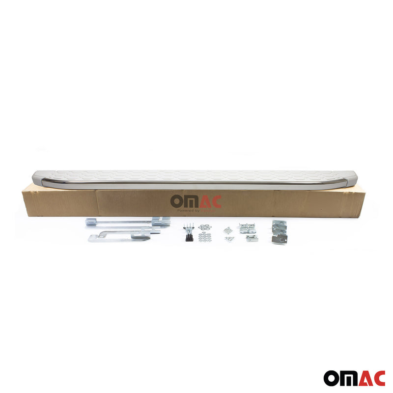Pedane laterali in alluminio per Opel Antara Chevrolet Captiva 2016-2020 Bianco 