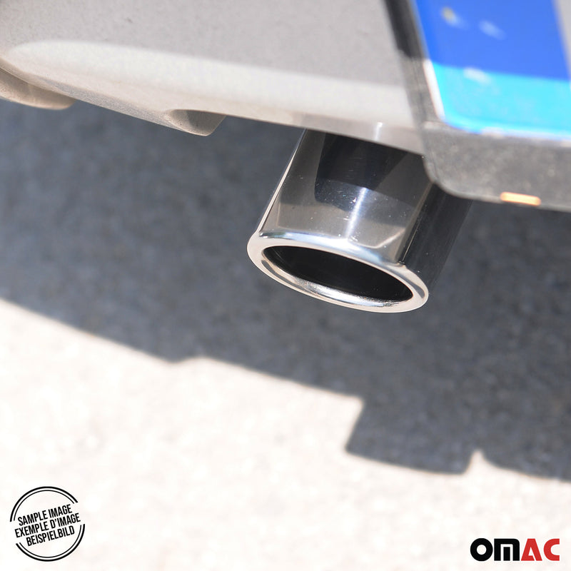 Terminale di scarico sportivo per Dacia Duster 2010-2025 in acciaio inox cromato 60 mm 1x 