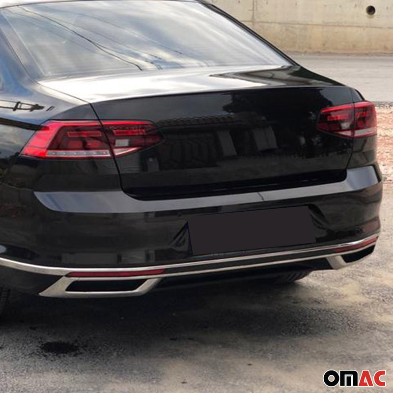 Diffusore paraurti, telaio di scarico per VW Passat B8.5 berlina 2019-2025 cromato 