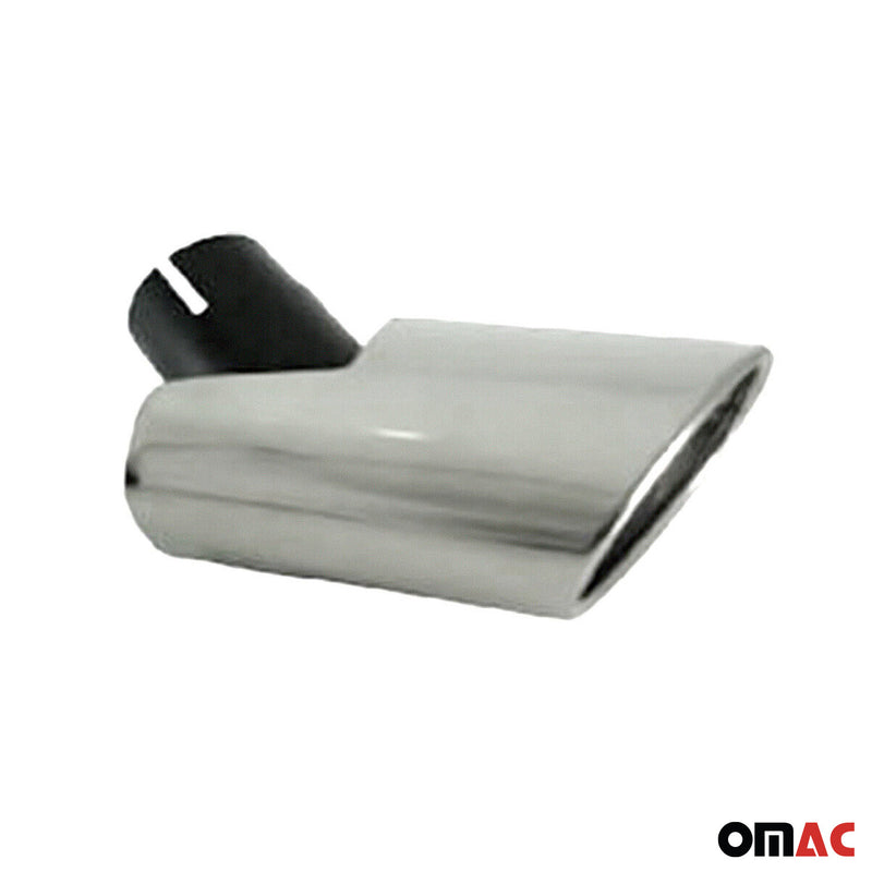 Terminale di scarico per Nissan Qashqai +2 2009-2014 in acciaio inox cromato, 1 pezzo 
