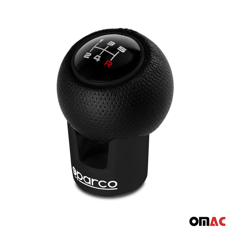Pomello cambio SPARCO leva cambio pomello cambio alluminio similpelle nero opaco