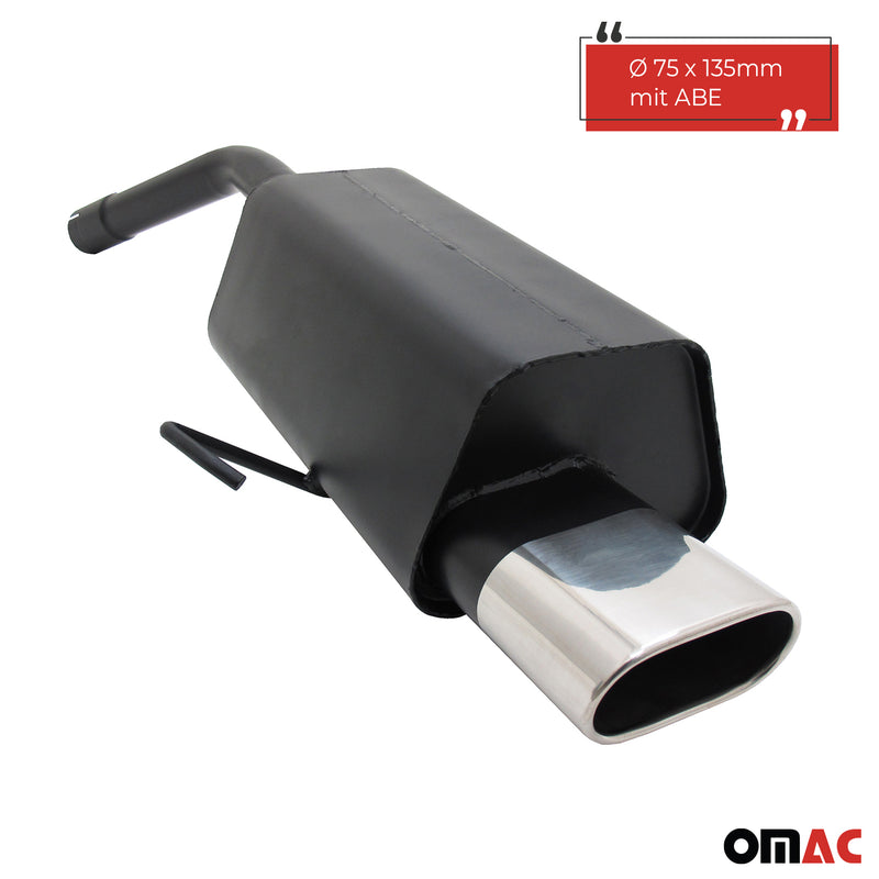Scarico sportivo Novus per Alfa Romeo 156 / GT silenziatore posteriore 135x75mm con ABE 