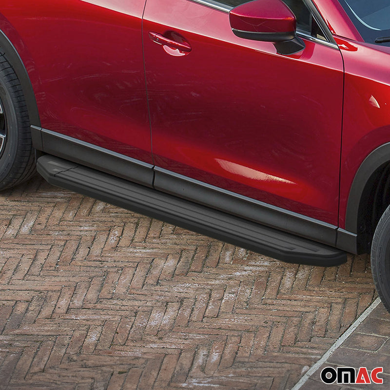 Pedane laterali per Mazda CX-5 2017-2024 alluminio nero ABE