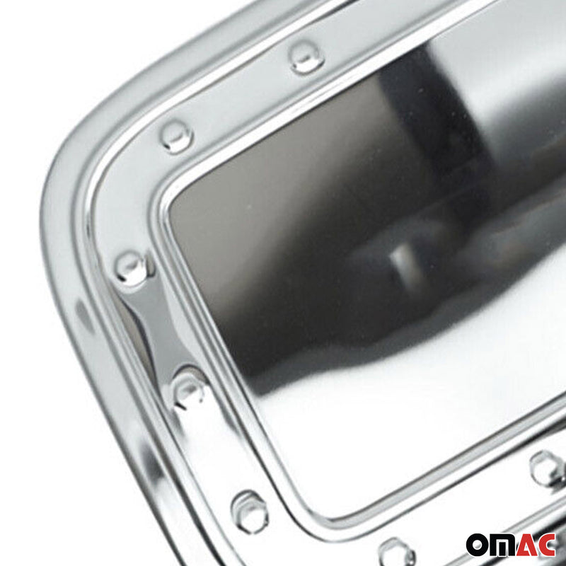 Coperchio del tappo del serbatoio carburante per VW Caddy 2015-2020 in acciaio inox cromato argento